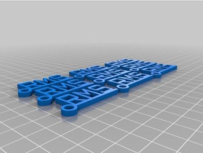rms block tag keychains customized 3d print model - Mito3D