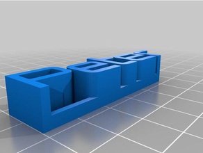özel 3d isim plakası peter benim heykeller özelleştirilmiş 3d print model - Mito3D