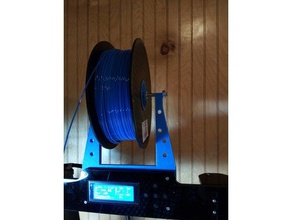 spool holder 3d printer parts a8 upgrade anet filament center 3d print model - Mito3D