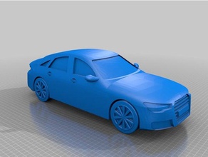 audi a6 modelo sólido veículos A impressão 3d de carro a impressora sólida solidworks 3d print model - Mito3D