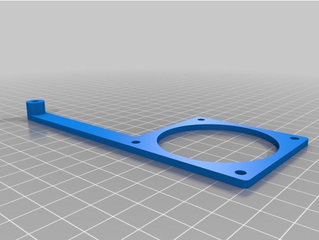 my customized fan mounting bracket2 3d printer parts 3D print model - Mito3D