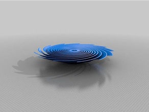 pinwheel Mathe-Kunst kundengebundene 3d print model - Mito3D