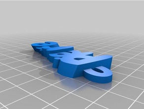 il mio personalizzato iamburny v2 di testo - nome keyfob portachiavi pierre i su misura 3d print model - Mito3D
