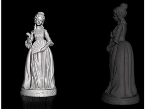 donna statuetta di degli anni 40 scansioni & repliche ornamento casa decorazione mamma modello soprammobile statua 3d print model - Mito3D