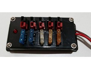fused powerpole distribution electronics ham radio 3d print model - Mito3D
