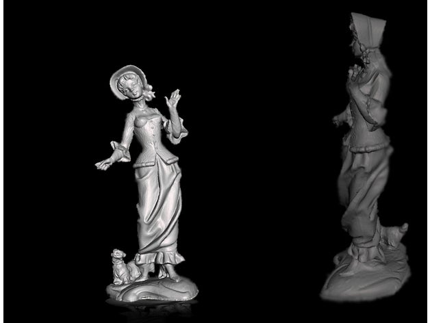 estátua mulher - statua donna estatua femme scans e réplicas a casa decorazione italia italiano itália mamma modelo mujer ornamento soprammobile estatueta 3D print model - Mito3D