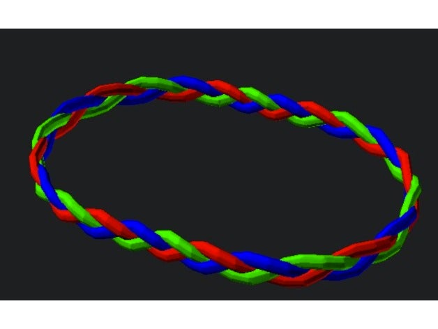braided bracelet bracelets braid customizer 3D print model - Mito3D