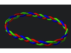 braided bracelet bracelets braid customizer 3d print model - Mito3D