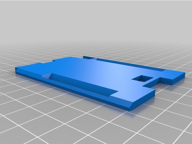 arduino kutusu, düz, hiçbir logo ıcsp kesme kapak elektronik 3D print model - Mito3D