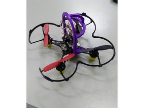 eachine qx90 antena de protección r c vehículos drone el fpv la protector mini 3d print model - Mito3D