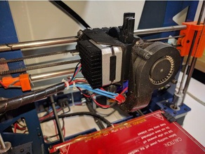 titan + bltouch mount compatible greg's carriage 3d printer extruders fan gregs xcarriage 3d print model - Mito3D