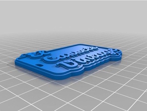 carrete Schlüsselanhänger kundengebundene 3d print model - Mito3D