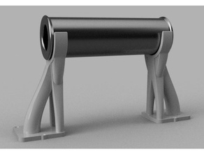 very strong trinus spool holder 4 parts 3d printer accessories filament kodama 3d print model - Mito3D