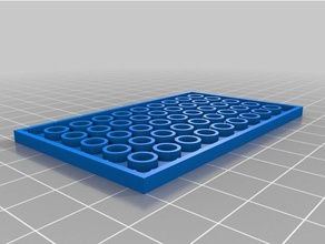 6x10 lego Grundplatte Steckbrett Bau-Spielzeug kundengebundene 3d print model - Mito3D