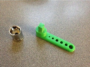 giocattolo chiave a tubo utensili mano strumento inglese 3d print model - Mito3D
