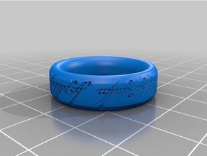 saurons ring jewelry 3d print model - Mito3D