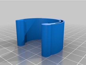 meine angepasste Stange-Wand-Halter kundengebundene 3d print model - Mito3D