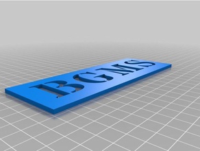 mes pochoirs personnalisés les signes et logos personnalisé 3d print model - Mito3D