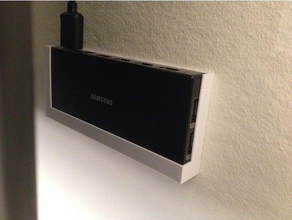 one connect mini mount organization hdmi samsung tv shelf usb wall 3d print model - Mito3D