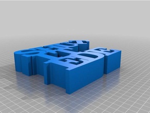 desligar ede sinais e logotipos personalizado 3d print model - Mito3D