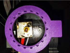 centered circular fan duct 3d printer parts 3d print model - Mito3D
