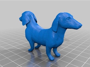duodachsund animaux 3d print model - Mito3D