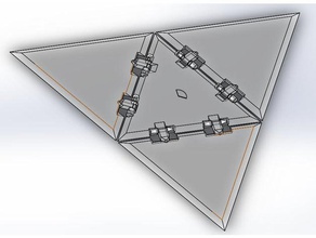 tetraedro de la ingeniería cuadro triángulo 3d print model - Mito3D