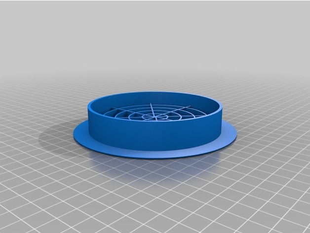 100mm circular parrilla cubierta de los hogares 3D print model - Mito3D