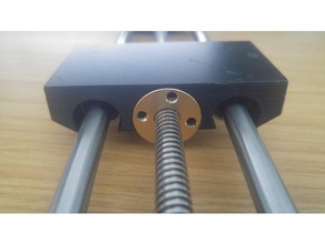 prusa i3 steel x-axle lead screw v5 3d printer parts 8mm leadscrew 3d print model - Mito3D