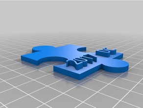 dc puzzle-Stück 3d Drucker Zubehör 3d print model - Mito3D