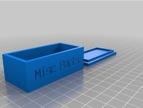 misc caja de piezas los contenedores personalizado 3d print model - Mito3D