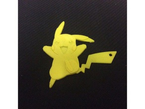 pikachu catena chiave i portachiavi il fascino carino facile divertente gioco gameboy keychain key fob ragazzi nitendo pokemon figure andare semplice motorino di avviamento giallo 3d print model - Mito3D
