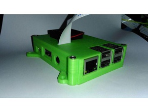 raspberry pi-3 der Fall - Elektronik 30mm Lüfter montieren Kamera Schutz protector Himbeere pi-b 3 pi pi-Fall Gehäuse speichern usb 3d print model - Mito3D