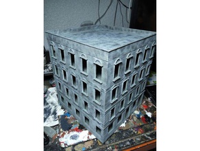 stalingrado edificio wargames edifici e strutture 28mm bolt action fiamme di guerra wargames-giochi ww2 3d print model - Mito3D