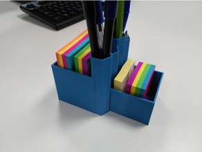 hive honeycomb pencil post holder office post-it postit sticky note 3d print model - Mito3D