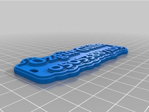 özelleştirilmiş çok satırlı etiket anahtarlığım Anahtarlık 3d print model - Mito3D