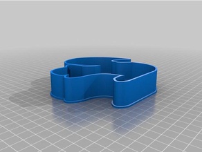sqrl twitch squirrel cookie cutter kitchen & dining 3d print model - Mito3D