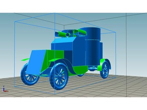 austin mk2 armadura coche ejército ruso 3d print model - Mito3D