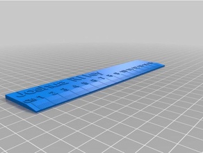 joshua riley's ruler v2 office customized 3d print model - Mito3D