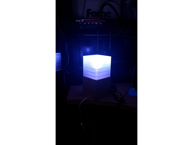 lamp shade lantern square decor lampshade transparent 3D print model - Mito3D