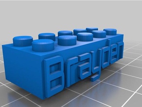 brayden de lego juguetes construcción personalizado 3d print model - Mito3D
