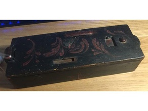 vecchia scatola puzzle i box serratura di 3d print model - Mito3D