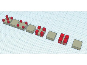 retrazione cubi per il test finale Stampa 3d prove 3d print model - Mito3D