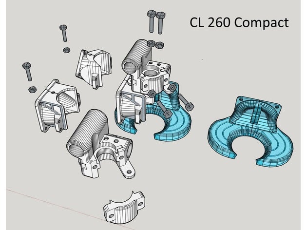 cl 260 ultimaker upgrades 3d printer parts clon cl-260 cl260 ultimaker2 3D print model - Mito3D