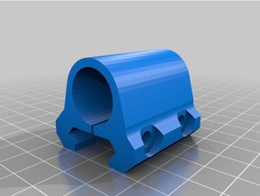 picatinny montar mini maglite esporte & ao ar livre Trilho de 20mm ar15 3d print model - Mito3D