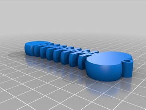 fosil penis keychain keychains 3d print model - Mito3D