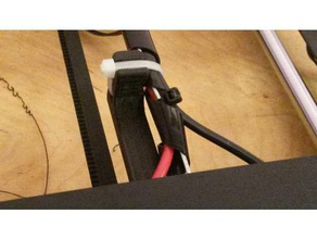 wanhao duplicador i3 heatbed cableado de alivio tensión Impresora 3d accesorios soporte cable alambre 3d print model - Mito3D