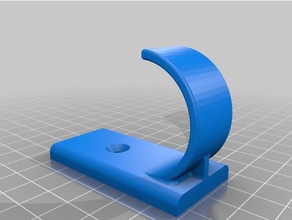 simple support de casque ménage 3d print model - Mito3D