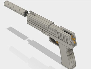 Gummi-Pistole mechanische Spielzeuge Replikat rubbergun Spielzeug-Gewehr 3d print model - Mito3D