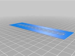 pochoir aérographe modèle de risque rayures l'art des outils danger 3d print model - Mito3D